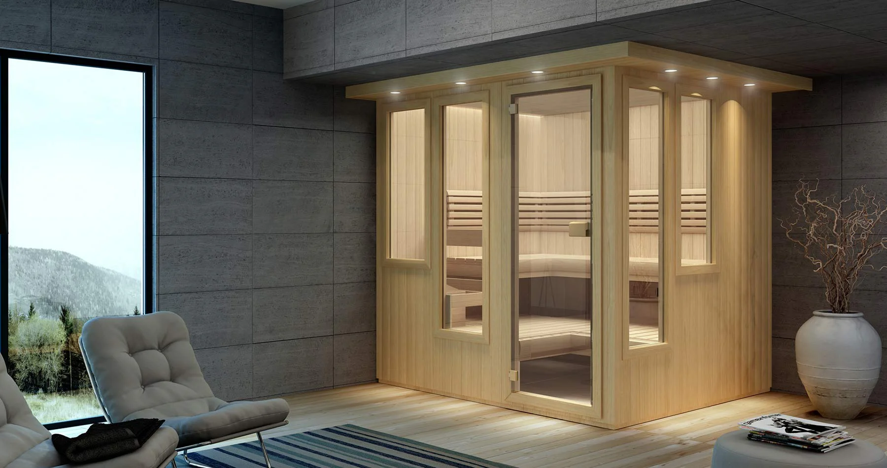 cascade sauna