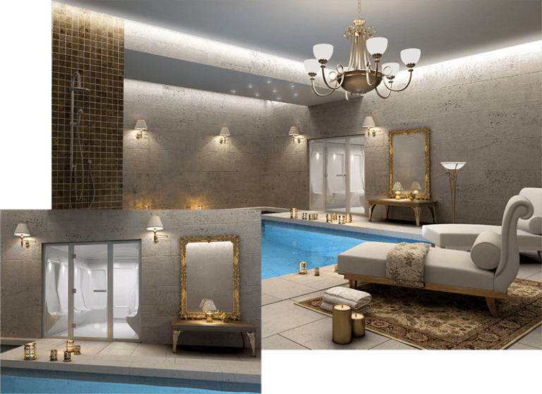 Alpine Sauna Elysee Acrylic Modular Steam Rooms