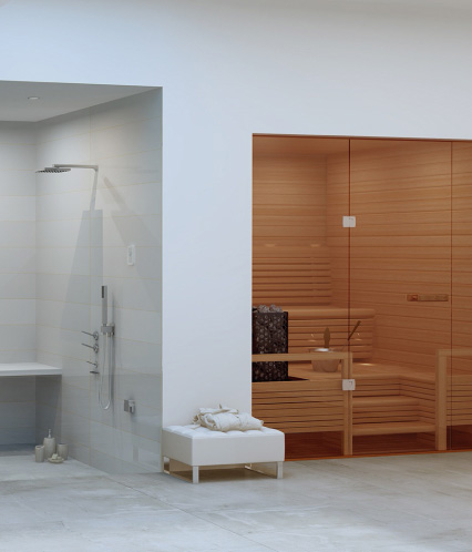 Commercial sauna and steam room