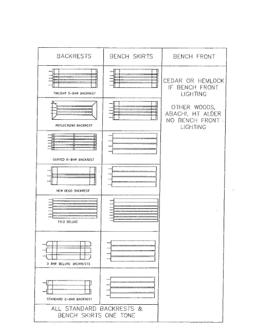 sauna benches